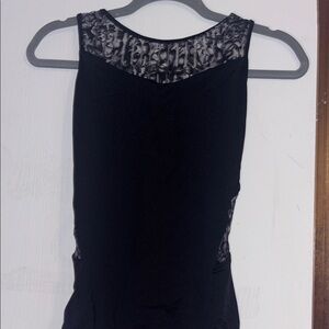 Bloch Black Sleeveless Fitted Backless Dance Leotard